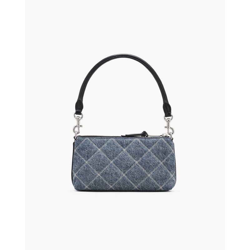 MARC JACOBS The Quilted Denim Snapshot Pochette image number 3